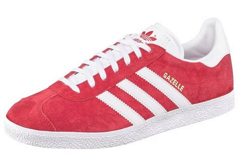 adidas originals gazelle schuhe herren echtleder-sneaker turnschuhe rot bb5263|adidas gazelle shoes pink.